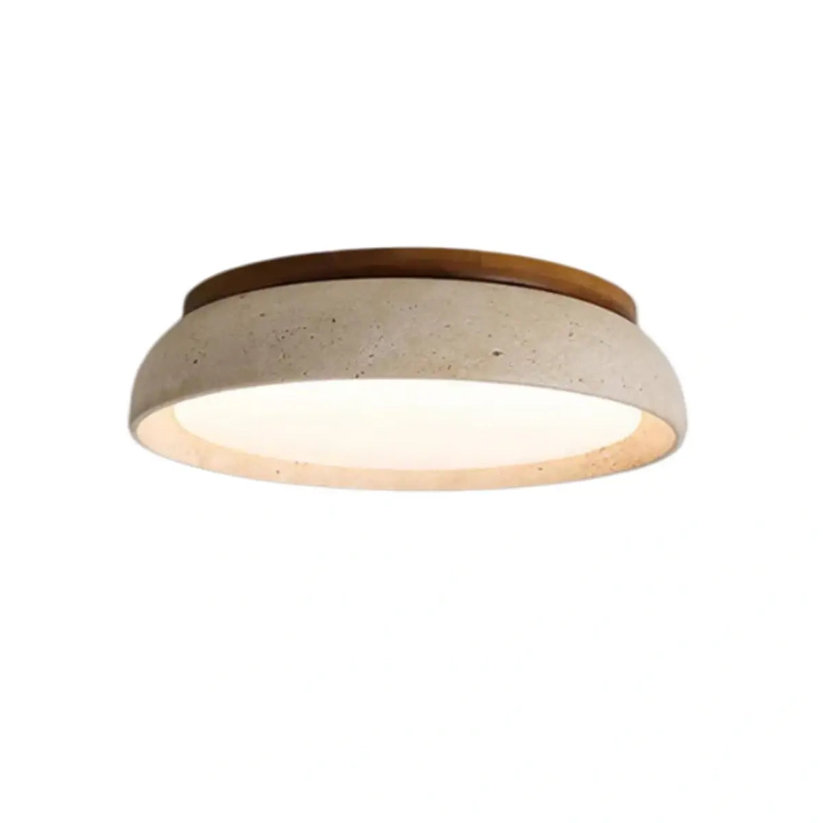 Strata Minimalist Travertine Ceiling Light